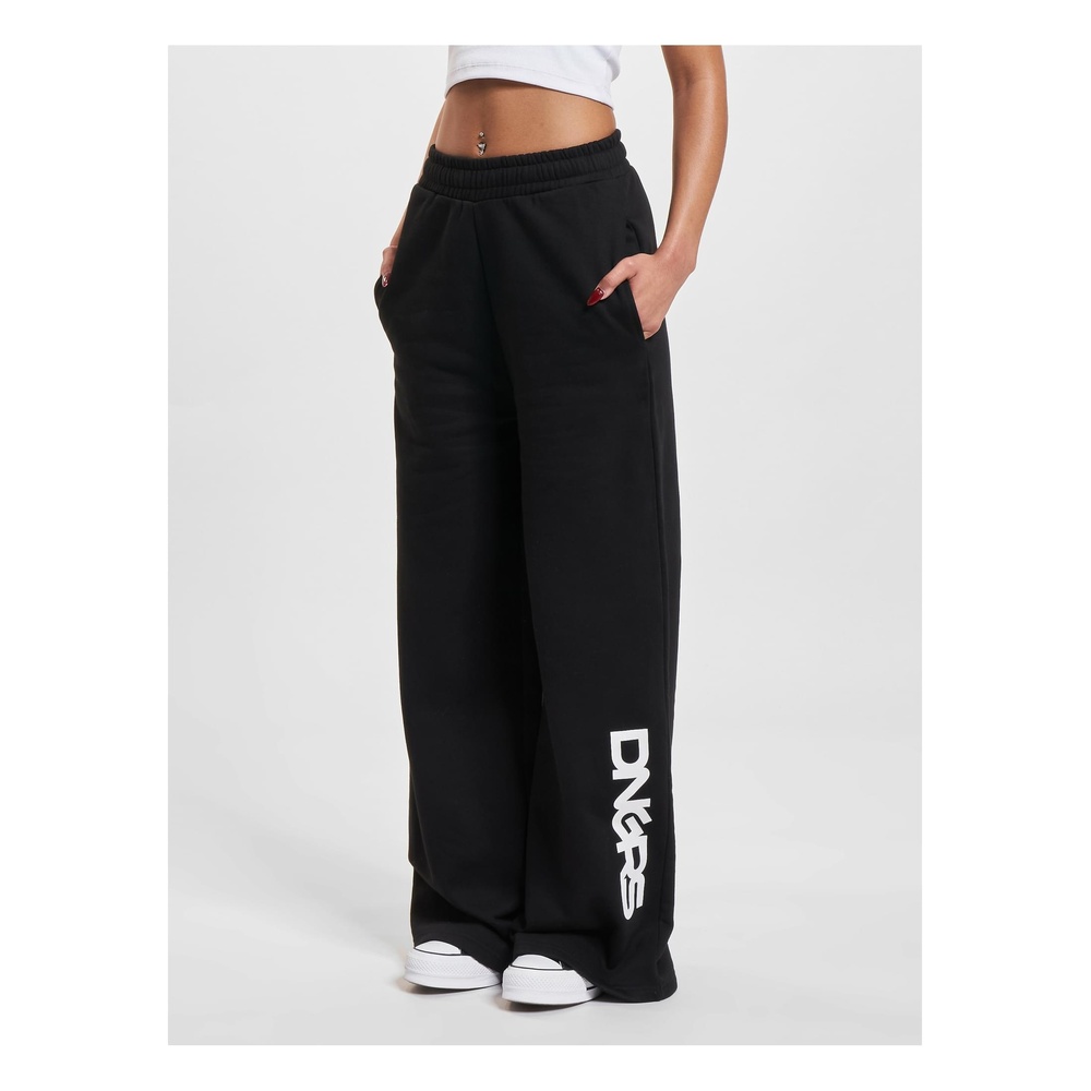 Dangerous DNGRS - Wide Ladies jogging pants - Black/White